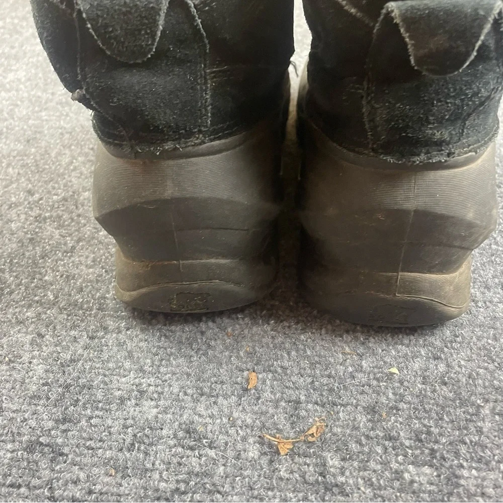 SOREL Men’s Cold Mountain Zip Black Suede Zip Up Winter Snow Boots size: 8